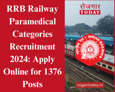 Railway Paramedical Categories Recruitment 2024