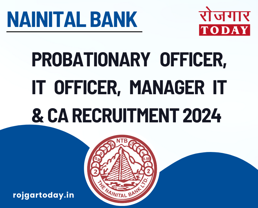 Apply Online: Nainital Bank Probationary Officer, IT Officer, Manager IT & CA Recruitment 2024