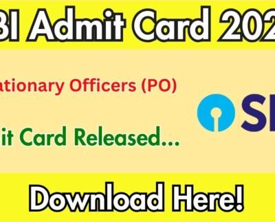 SBI PO Admit Card 2025