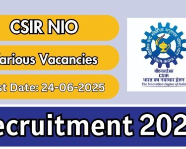 CSIR NIO Online Form