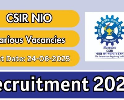 CSIR NIO Online Form