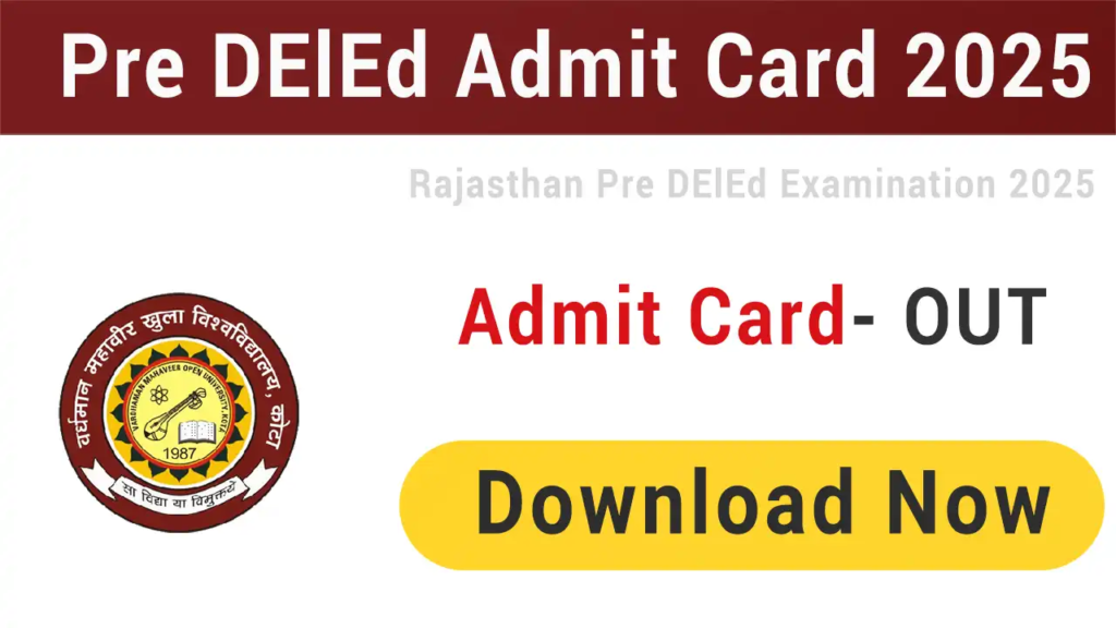 Rajasthan BSTC Admit Card