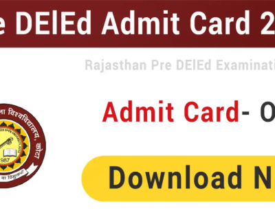 Rajasthan BSTC Admit Card