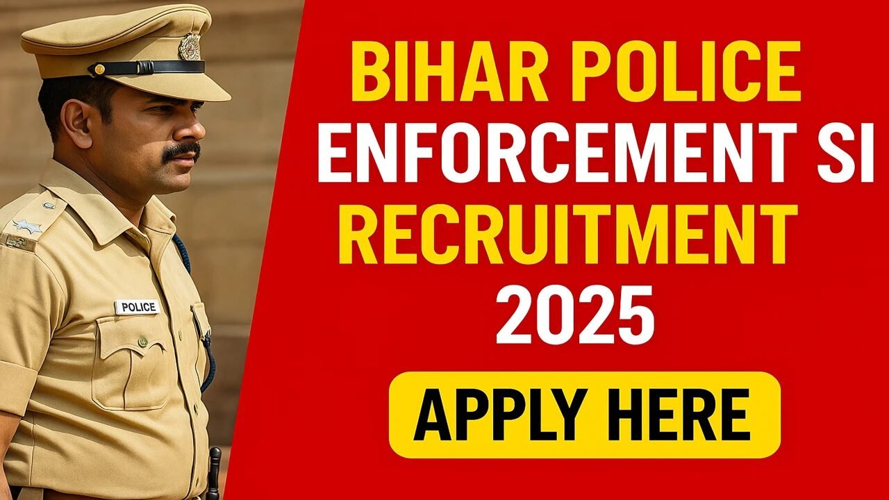 Bihar Police BPSSC Enforcement Sub Inspector Recruitment 2025: Apply Online for 33 Posts