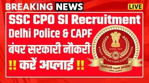 SSC CPO SI Recruitment