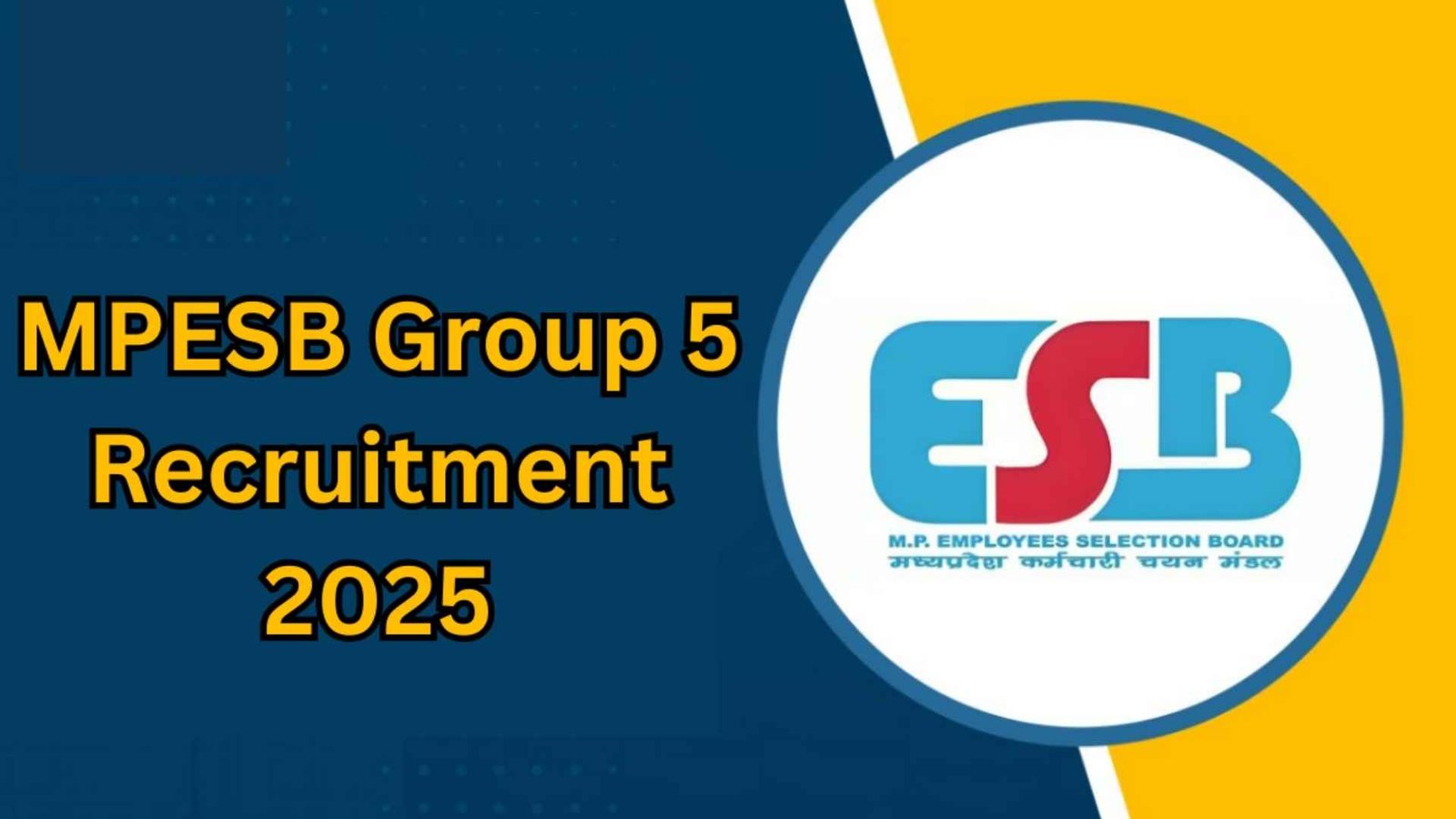 MPESB PSTST Recruitment 2025 – Apply Online for 13089 Primary Teacher Posts