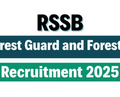 Rajasthan Forest Guard & Forester Recruitment 2025