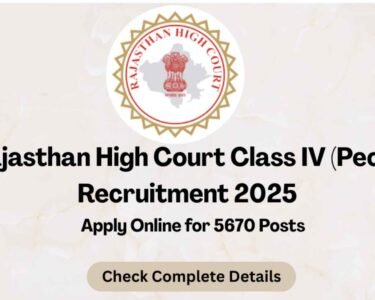 Rajasthan High Court Peon Recruitment 2025