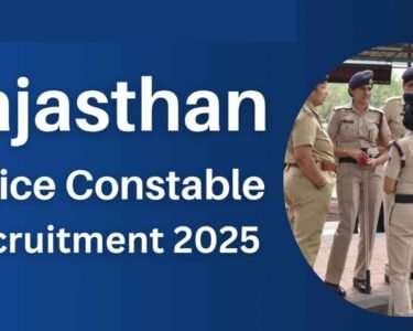 Rajasthan Police SI Recruitment 2025