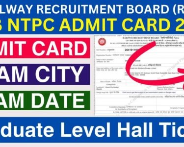 RRB NTPC Graduate Level Admit Card